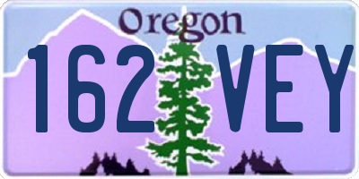 OR license plate 162VEY
