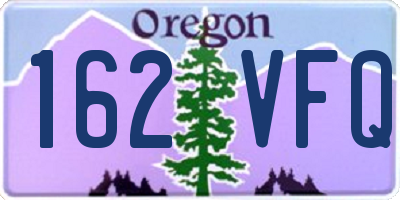 OR license plate 162VFQ