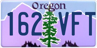 OR license plate 162VFT