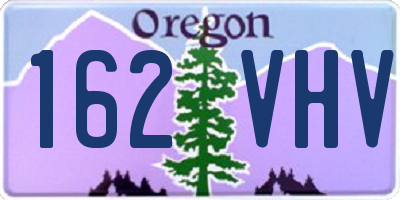 OR license plate 162VHV