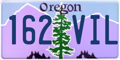 OR license plate 162VIL
