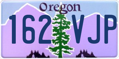 OR license plate 162VJP
