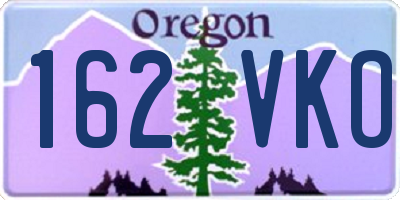 OR license plate 162VKO