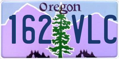 OR license plate 162VLC