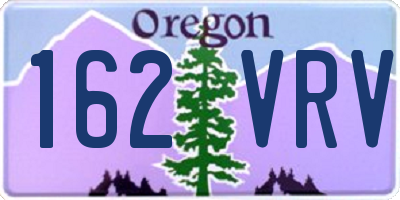 OR license plate 162VRV