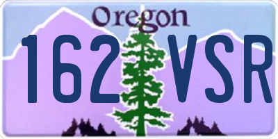OR license plate 162VSR
