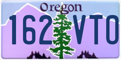 OR license plate 162VTO
