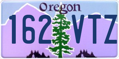 OR license plate 162VTZ