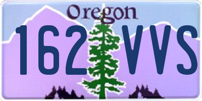 OR license plate 162VVS