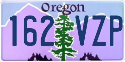 OR license plate 162VZP