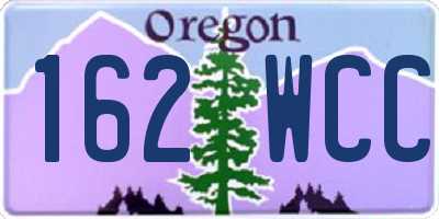 OR license plate 162WCC