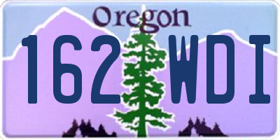 OR license plate 162WDI