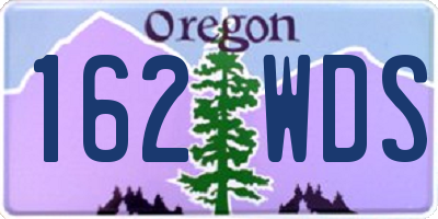 OR license plate 162WDS