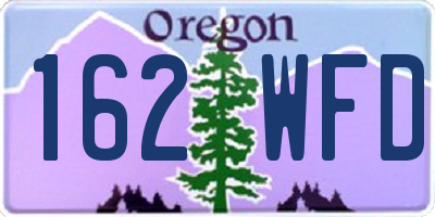 OR license plate 162WFD