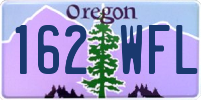 OR license plate 162WFL