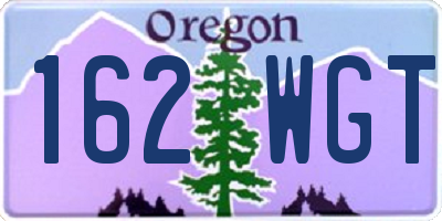 OR license plate 162WGT