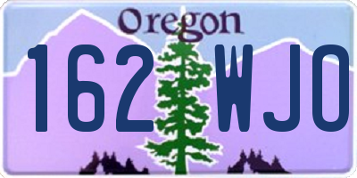 OR license plate 162WJO
