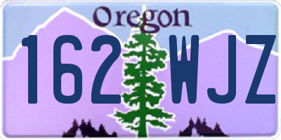 OR license plate 162WJZ