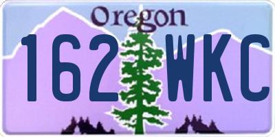 OR license plate 162WKC