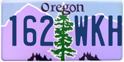 OR license plate 162WKH