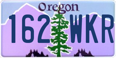 OR license plate 162WKR