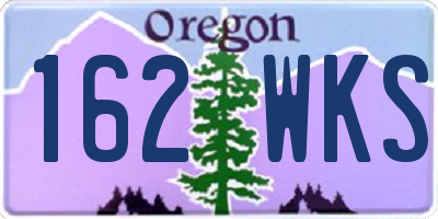 OR license plate 162WKS