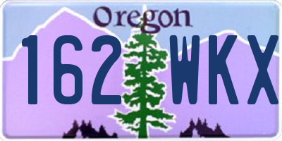 OR license plate 162WKX
