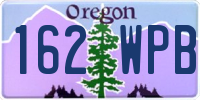 OR license plate 162WPB