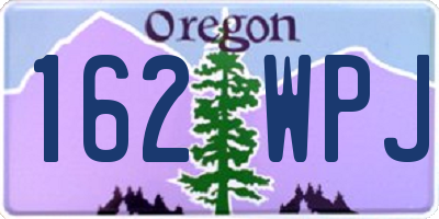 OR license plate 162WPJ