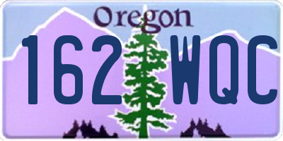 OR license plate 162WQC