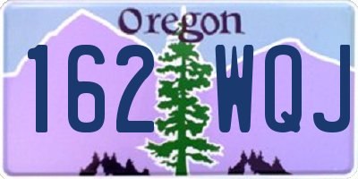 OR license plate 162WQJ