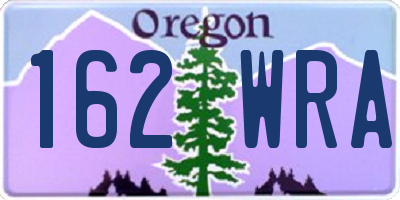 OR license plate 162WRA