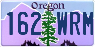 OR license plate 162WRM