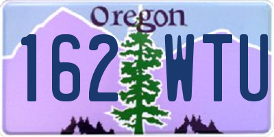 OR license plate 162WTU