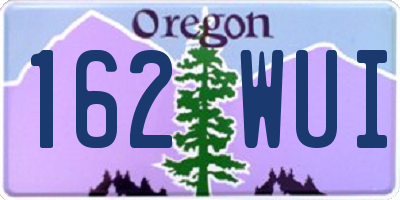 OR license plate 162WUI