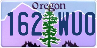 OR license plate 162WUO