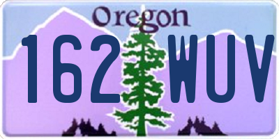 OR license plate 162WUV
