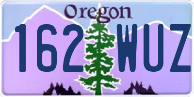 OR license plate 162WUZ