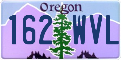 OR license plate 162WVL