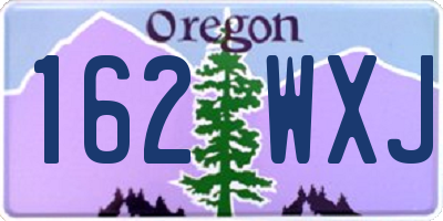 OR license plate 162WXJ