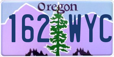 OR license plate 162WYC