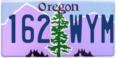 OR license plate 162WYM