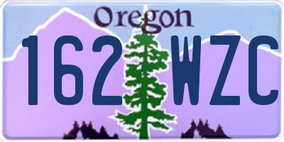 OR license plate 162WZC