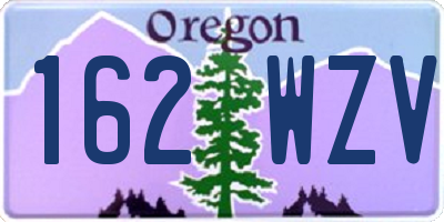 OR license plate 162WZV