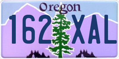 OR license plate 162XAL
