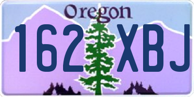 OR license plate 162XBJ