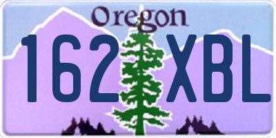 OR license plate 162XBL