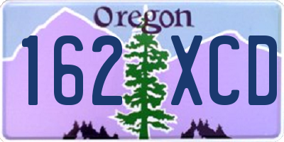 OR license plate 162XCD