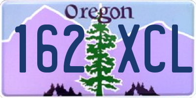 OR license plate 162XCL