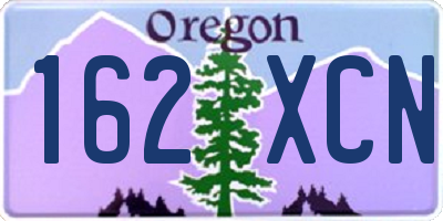 OR license plate 162XCN